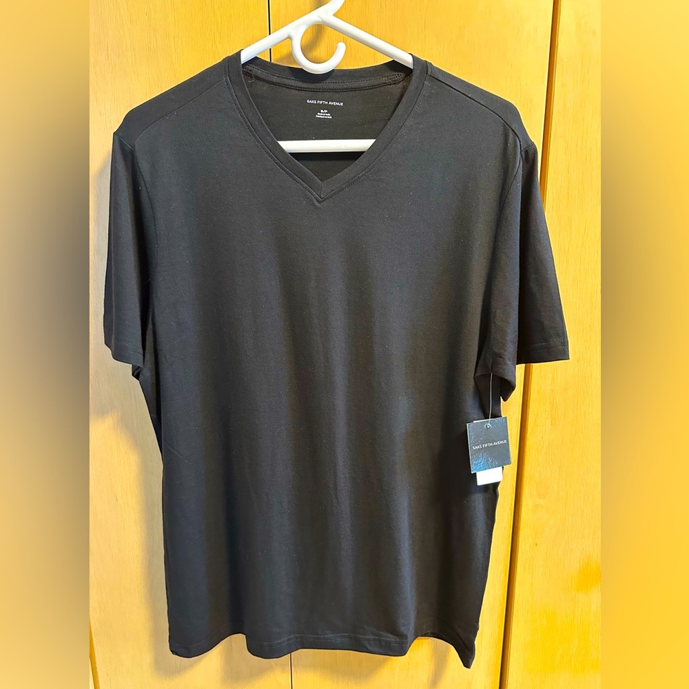 Saks Fifth Avenue V-Neck T-Shirt - NWT